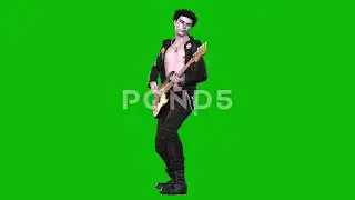 Green Screen Punk Rocker Animation