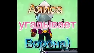 Алиса угадывает Ворона из Бравл Старс
