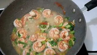 Shrimp with French Beans