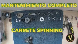 Cómo hacer mantenimiento completo a un carrete de spinning