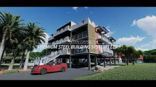 Three Storied Steel structures | Lumion 10 | 9 | 8 | Cinematic Animation  | Render Helios 300