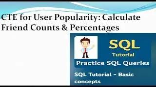 Calculate User Popularity Percentage with SQL CTEs
