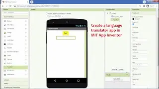 Create a language translator app in MIT App Inventor