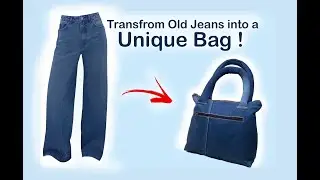 making bag from old jeans 👖 | DIY Denim Jeans bag | Upcycle Old Jeans | Bag Tutorial.