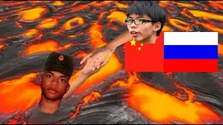 АНДРЕЙ КИТАЕЦ И ЧЁРНЫЙ РУССКИЙ СПАСАЮТСЯ ОТ ЛАВЫ