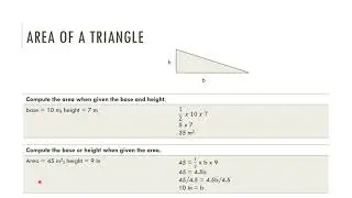 GED Area Formulas