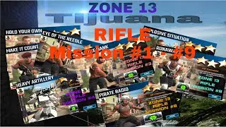 Campaign Zone 13 Tijuana Rifle mission #1 - #9 sniper strike : special ops ( iOS & Android )