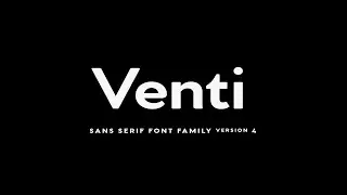 Venti CF sans serif font family Font Free Download