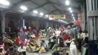 Jhansi train station at night, Jhansi, India