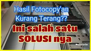 Cara membersihkan kaca scanner mesin fotocopy Canon iRAdvance | Hasil fotocopy'an jadi bagus lagi