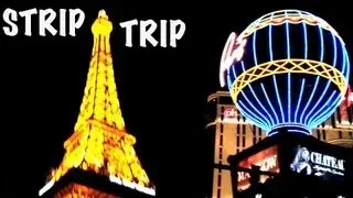 Blues Music -  'STRIP TRIP' - Las Vegas Strip at Night - Cool Blues Guitar