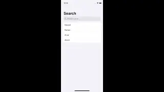 Search bar SwiftUI 3.0
