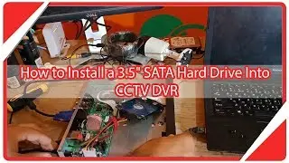 شرح طريقه تركيب الهارد ديسك فى  DVR كاميرات المراقبه - How to install a Hard Disk in DVR CCTV