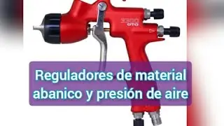 Regulador de abanico en la pistola de gravedad