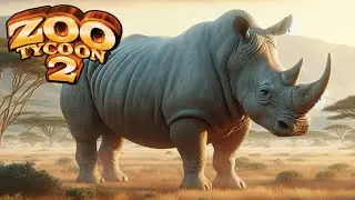 Building the White Rhino habitat in Zoo Tycoon 2