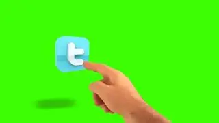 Green Screen 3D Social Media Lower Third  1080P HD