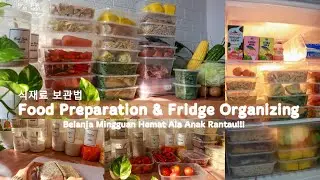 FOOD PREPARATION AND FRIDGE ORGANIZING || BELANJA MINGGUAN HEMAT || INDONESIA