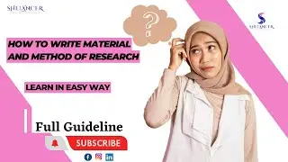 How to write methodology || Material and Methods in thesis / report