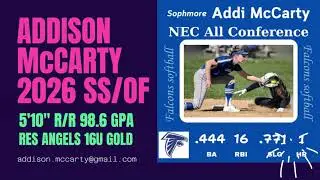 Addison McCarty 2026 Spring 2024 Highlights