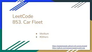 【每日一题】LeetCode 853. Car Fleet