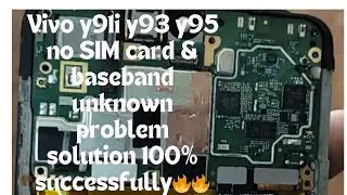 Vivo y91i y93 y95 no SIM card & baseband unknown problem solution 100% successfully