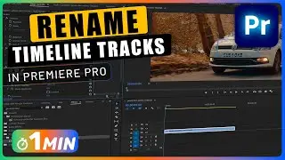 How to RENAME Video and Audio TRACKS in Timeline in Premiere Pro