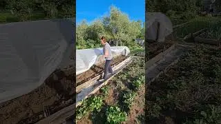 Как открыть спандбонд,чтобы полить?