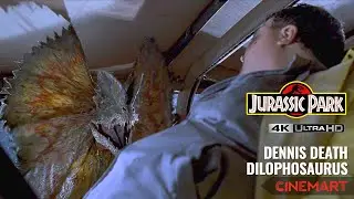 JURASSIC PARK (1993) | Dennis Death | The Dilophosaurus Scene 4K UHD