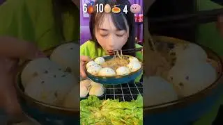 Eating Challenge ( 6 chicken leg piece, 10 eggs, 4 mochi ) | #asmr #food #funny #eating #shorts