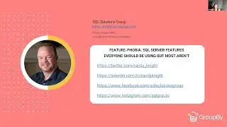 Feature Phobia - SQL Server Features Everyone Should be Using but Most Aren't | Randy Knight