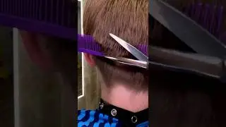 How to Scissor over Comb to finish a haircut 