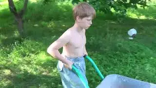 Мой первый фундамент. Постановочный ролик. В ролях: сын Николай