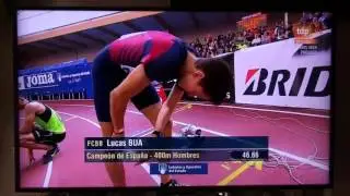 Final de los 400 metros lisos Pista Cubierta 2016