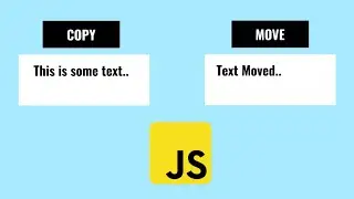 Effortless Text Manipulation: Building a Copy and Move Text Project with HTML5, CSS3 & JavaScript