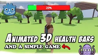 Animated health bars in 3D space | Godot 4