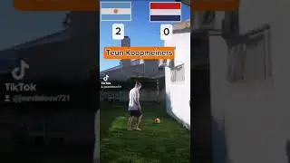 I recreated the penalty shootout between Argentina and the Netherlands 🇦🇷🇳🇱#viral #football #shorts