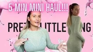5 MINUTE MINI HAUL!❤️💕 pretty little thing 🫶🏼Trying on this UNREAL plt dress!