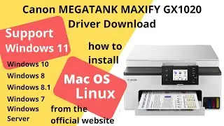 Canon MegaTank MAXIFY GX1020 Driver Download and Setup Windows 11 Windows 10, Mac 14, Mac 13