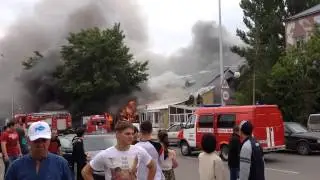 Пожар в Караганде. Ержанова/Интернационалистов.