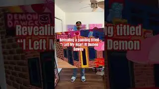 Revealing a painting titled “I Left My Heart At Demon Dawgs” #shorts #artreveal #artshorts #reveal