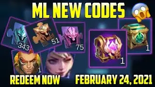 ML NEW REDEEM CODES FEBRUARY 24, 2021| MOBILE LEGENDS