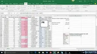How to create absolute reference or fix range when copy formula to another cell in Excel