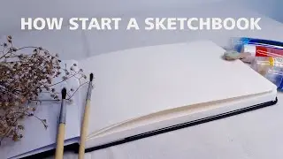 start a new sketchbook + paint with me // indonesia(ɔ◔‿◔)ɔ ♥