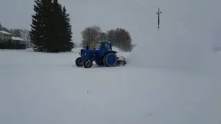 MTZ 82 and Finnish snow blower
