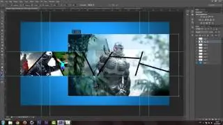Как сделать шапку для канала на YouTube в cs6 #1