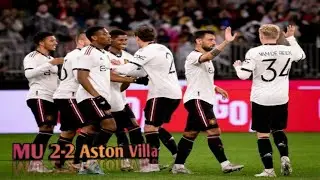 Manchester United Vs Aston Villa 2-2 Hightligts 23 July 2022 | Pre-Season | Animation