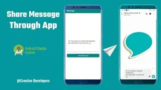 Send text message from android app | Message integration to android app | Creative Developers