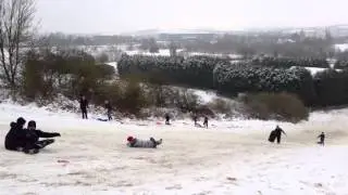 Sledging at Cardboard Hill, Sandiacre