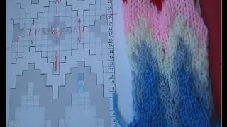Knitting Multicolor ornament