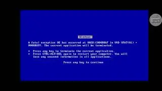 Windows 98 BSOD 7691